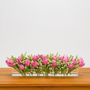 Vaso Centro de Mesa em Acrílico Transparente