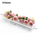 Vaso Centro de Mesa em Acrílico Transparente